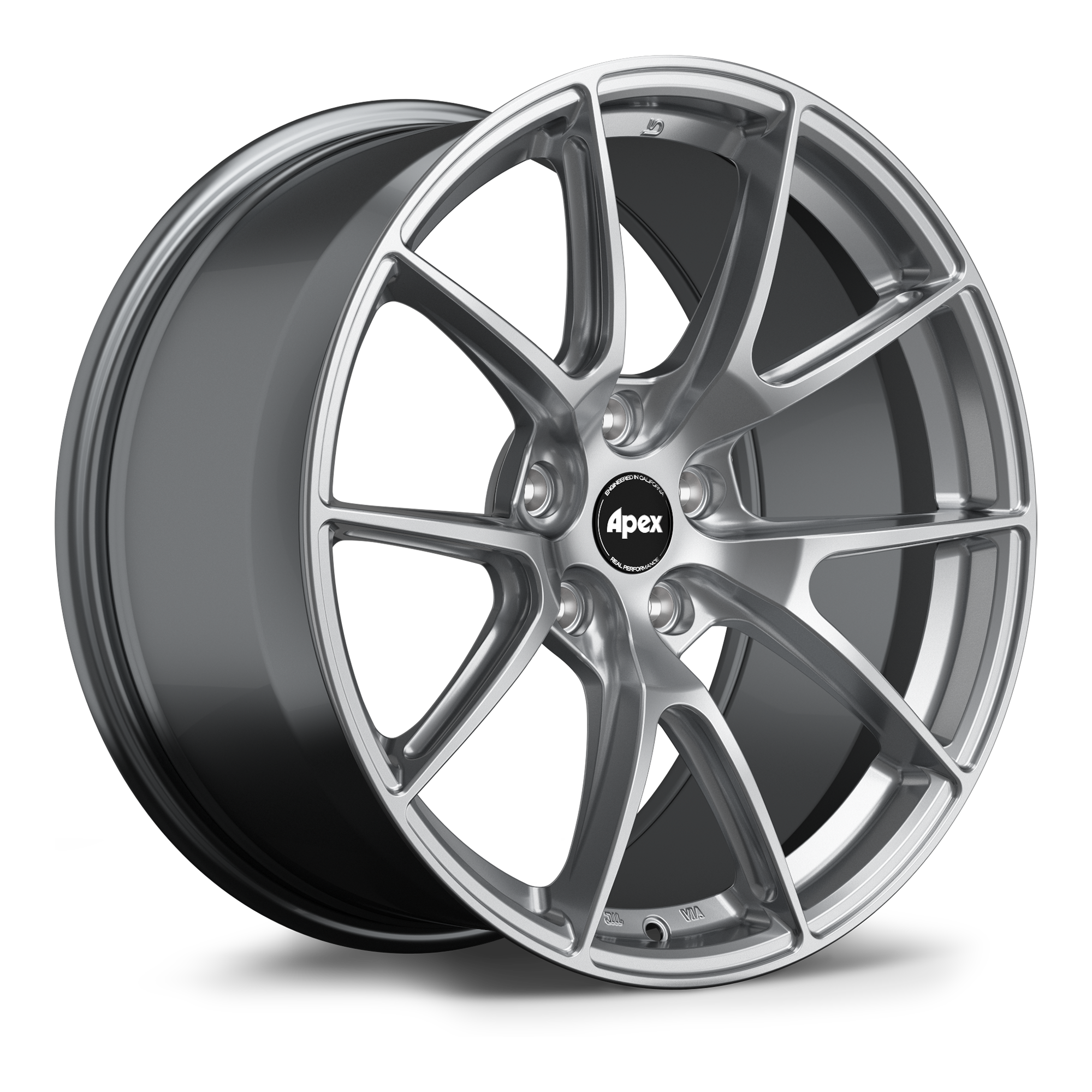 Apex VS-5 Alloy Wheel 19x10.5 ET45 5x120 Hyper Black 72.56mm CB