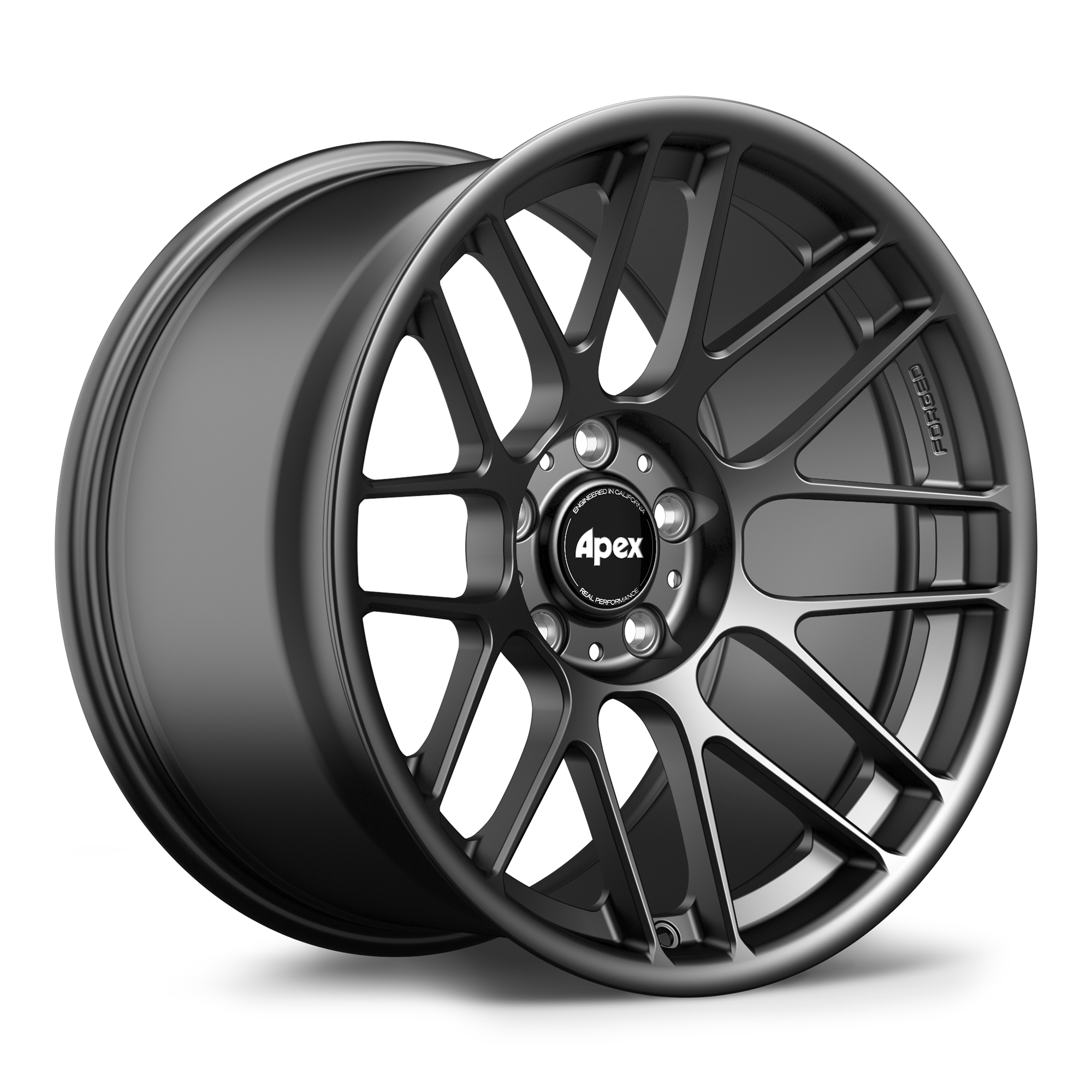 Apex ARC-8RT Forged Alloy Wheel 17x9 ET30 5x120 Satin Black 72.56mm CB