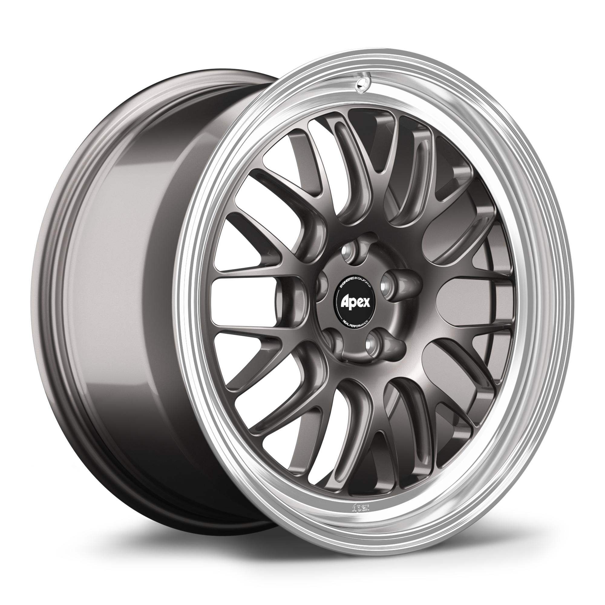 Apex ML-10RT Alloy Wheel 17x9 ET42 5x100 56.1mm CB Anthracite - Machined Lip