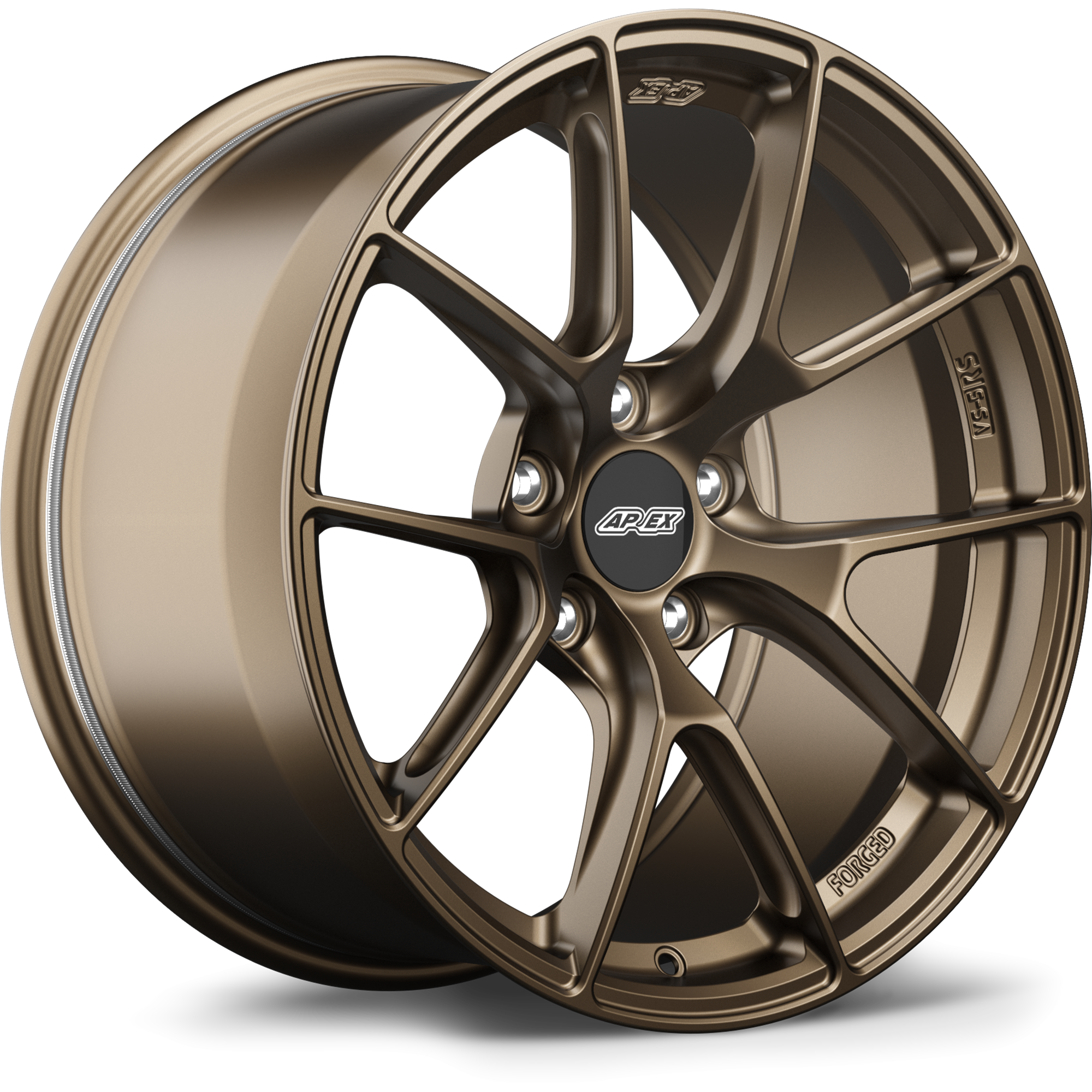 Apex VS-5RS Alloy Wheel 18x10.5 ET44 5x130 71.6mm CB Satin Bronze