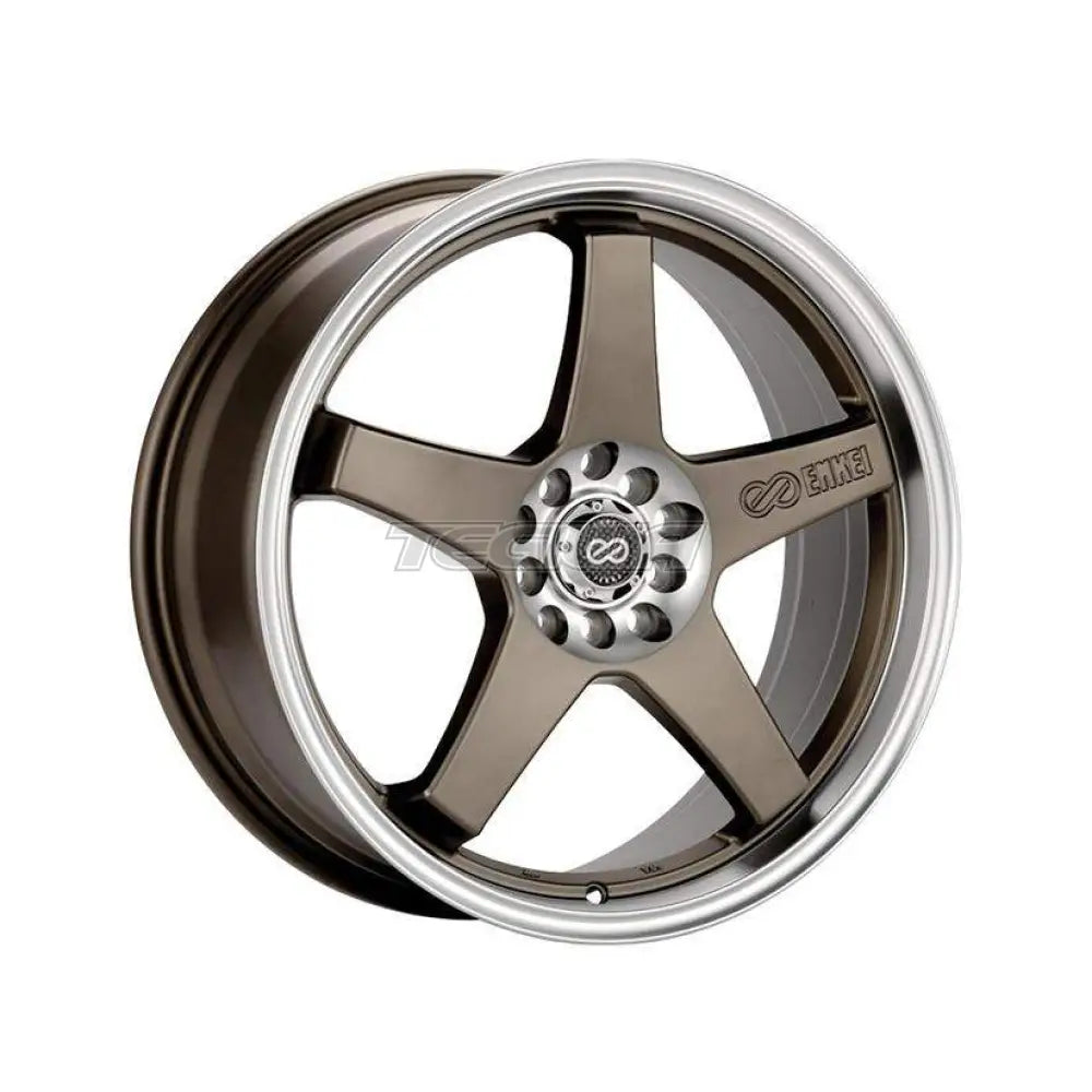 Enkei EV5 Alloy Wheel 17x7 ET38 4x100/114.3 Matt Bronze Machined Lip 72.6mm CB