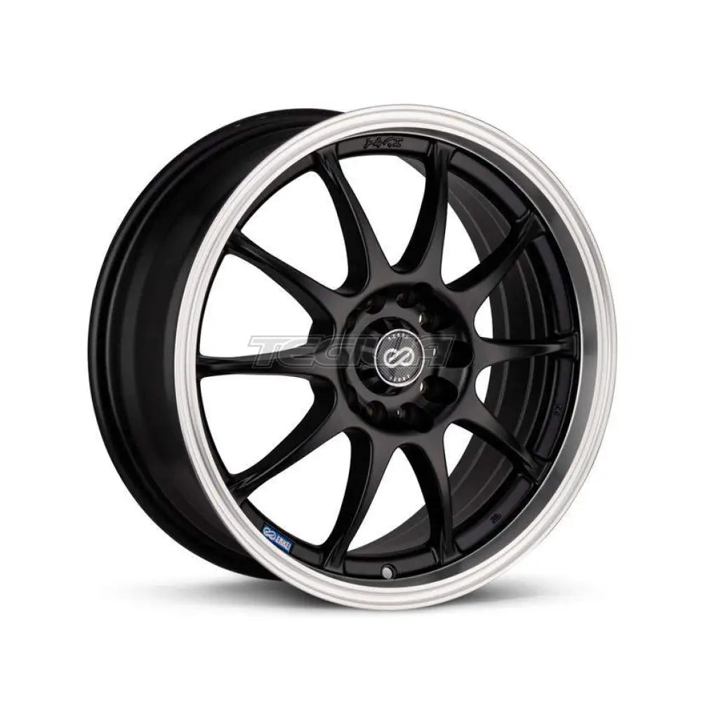 Enkei J10 Alloy Wheel 18x7.5 ET42 4x100/114 Matt Black Machined Lip 72.62mm CB