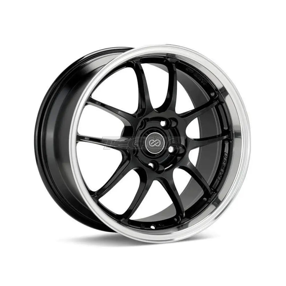 Enkei PF01SS Alloy Wheel 17x8 ET50 5x114.3 Gloss Black Machined Lip 75mm CB