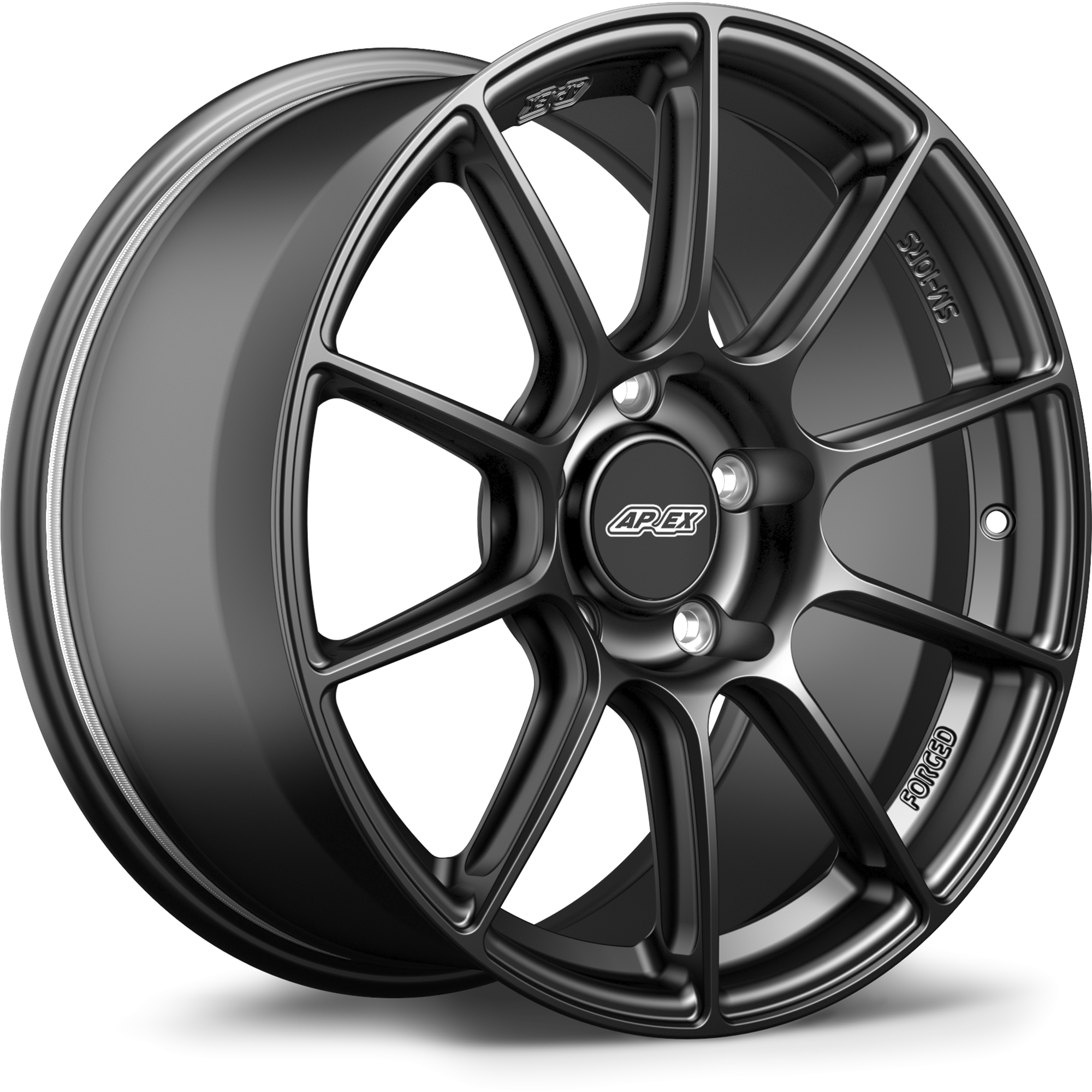 Apex SM-10RS Alloy Wheel 18x11 ET57 5x120.65 70.3mm CB Satin Black