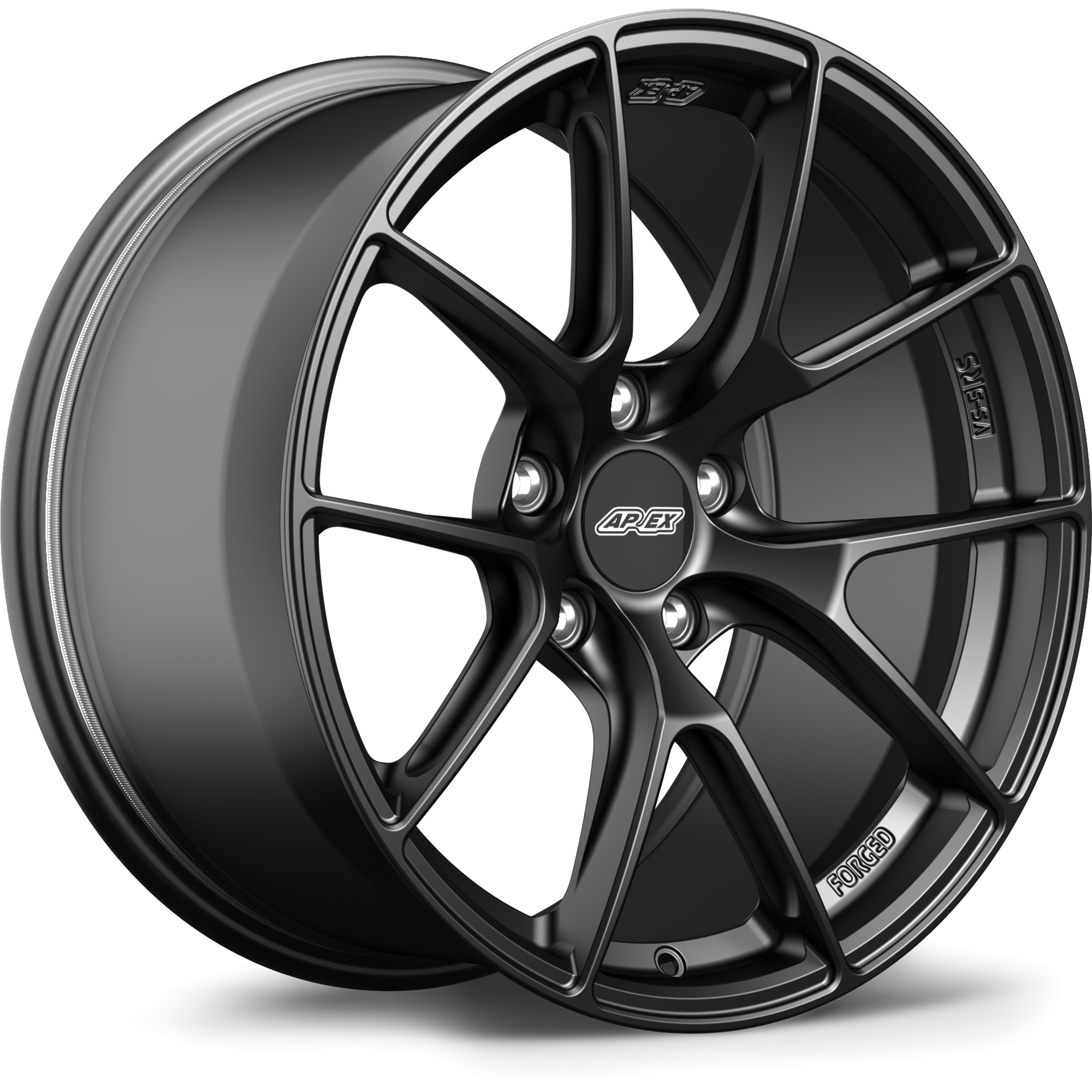 Apex VS-5RS Alloy Wheel 18x10.5 ET44 5x130 71.6mm CB Satin Black