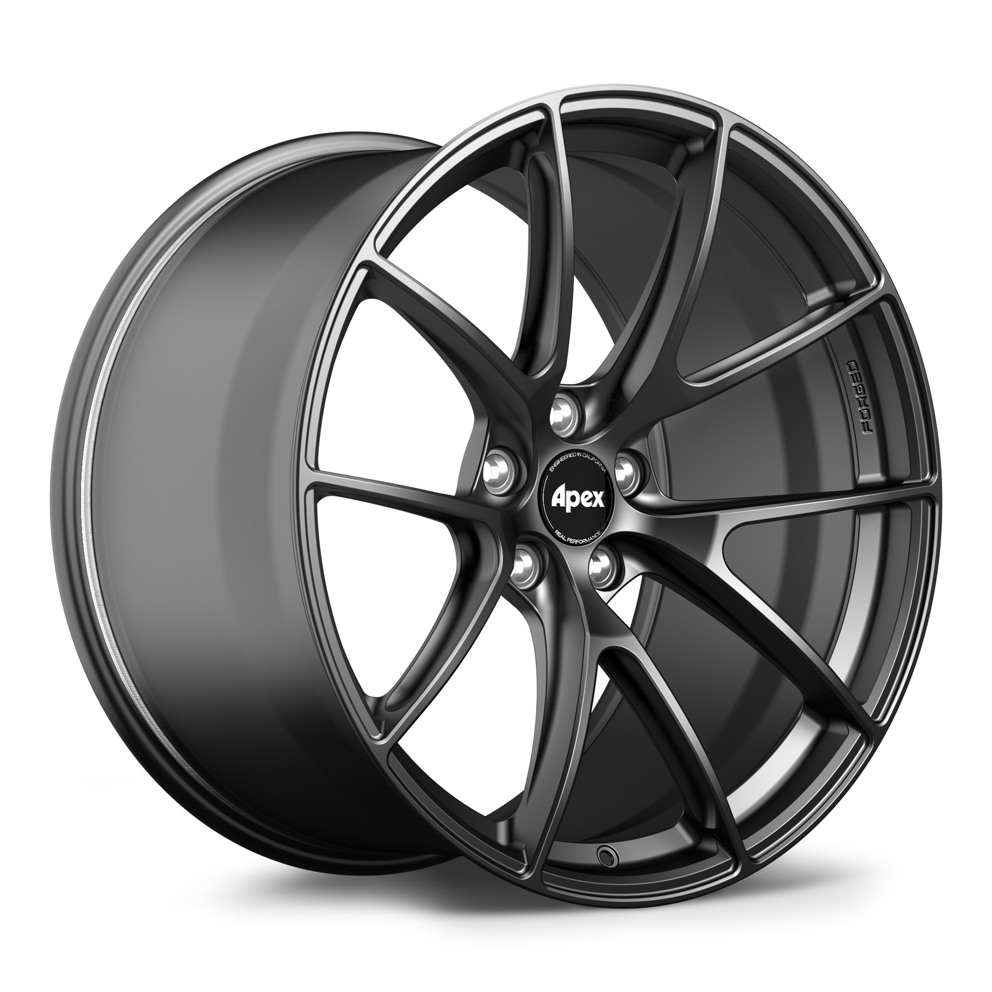 Apex VS-5RS Forged Alloy Wheel 21x12 ET52 5x120 Satin Black 67.1mm CB