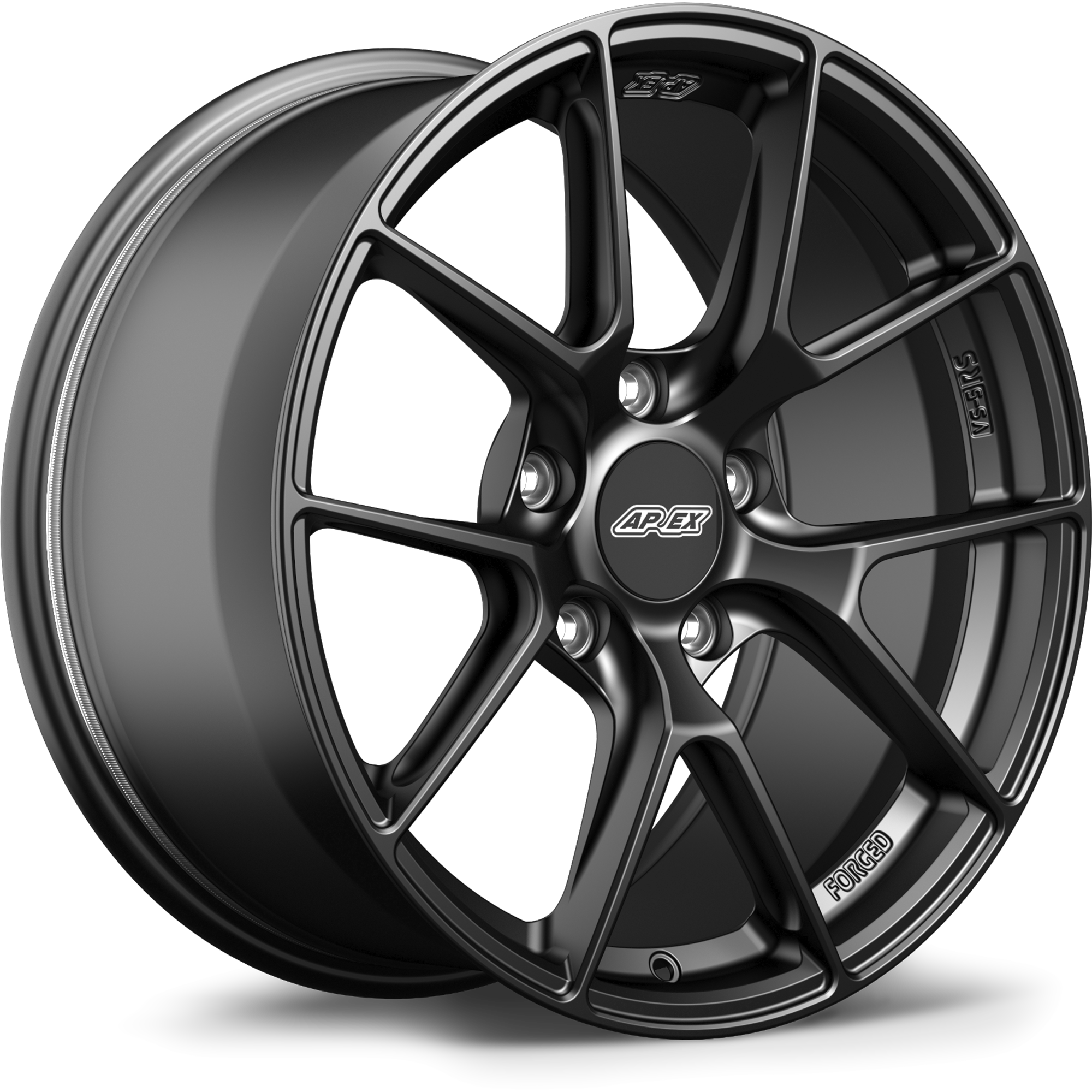 Apex VS-5RS Forged Alloy Wheel 18x9 ET42 5x100 Satin Black 56.1mm CB