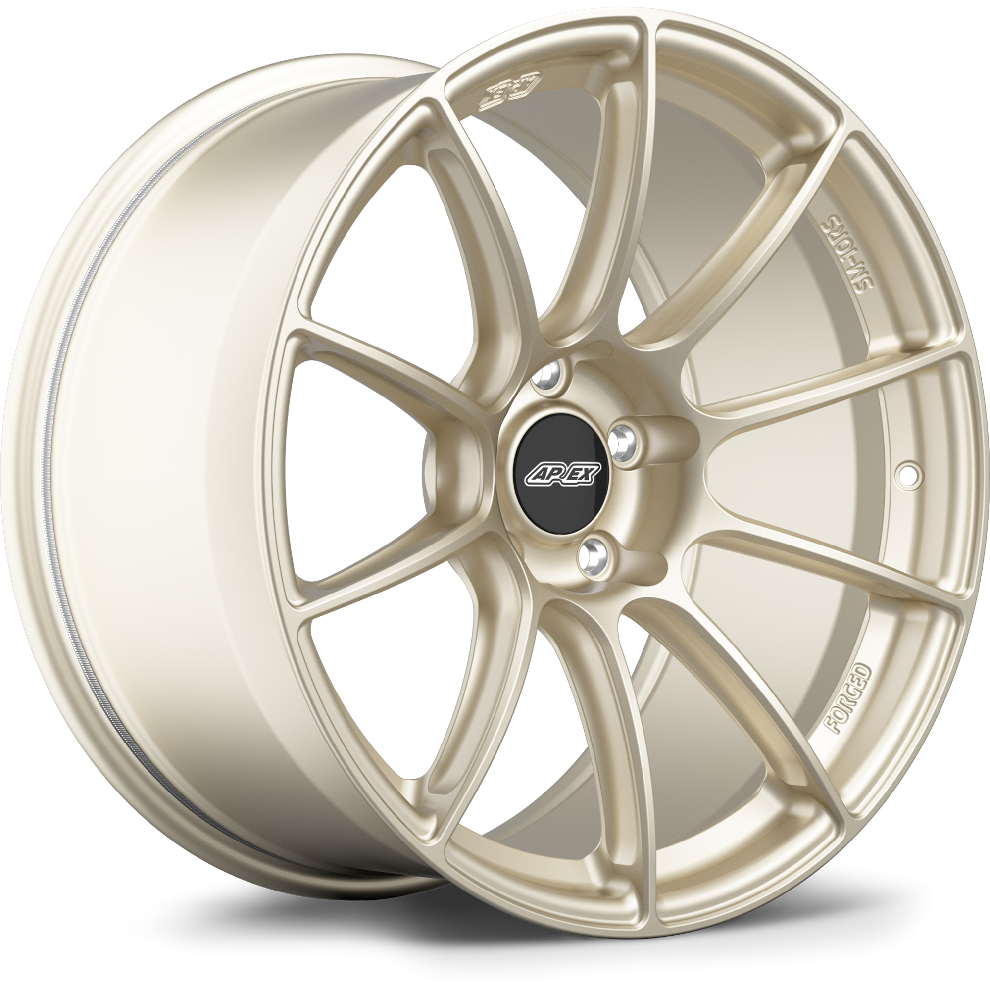 Apex SM-10RS Forged Alloy Wheel 19x10.5 ET44 5x130 Motorsport Gold 71.6mm CB