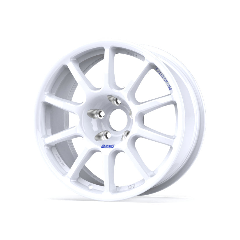 Braid Fullrace Rallycross Alloy Wheel 18x8 ET10 to 40 5x130 White Shiny
