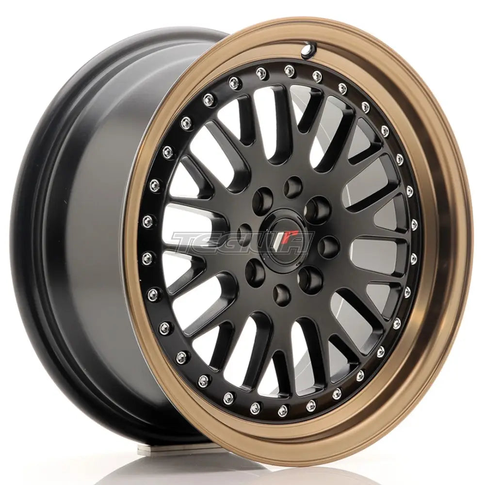 Japan Racing JR10 Alloy Wheel 16x7 ET30 4x100/108 Matt Black With Bronze Lip