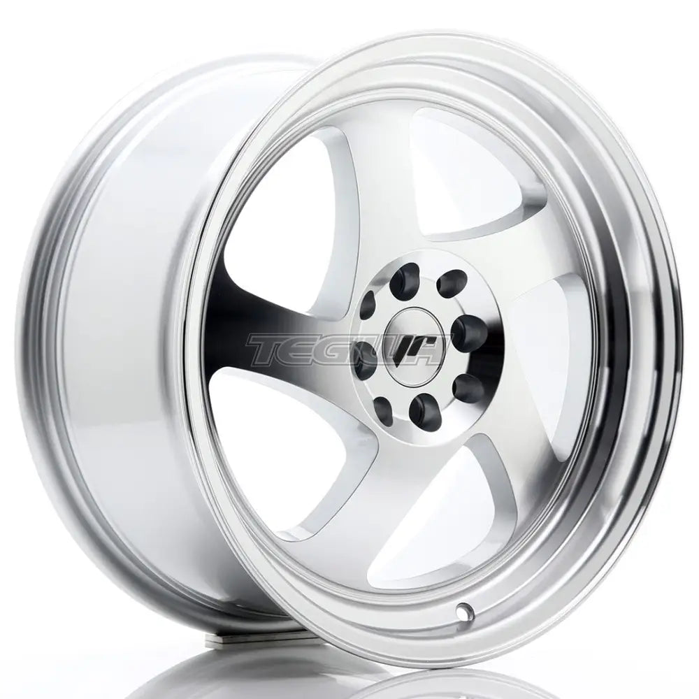 Japan Racing JR15 Alloy Wheel 17x8 ET35 4x100/114 Machined Silver