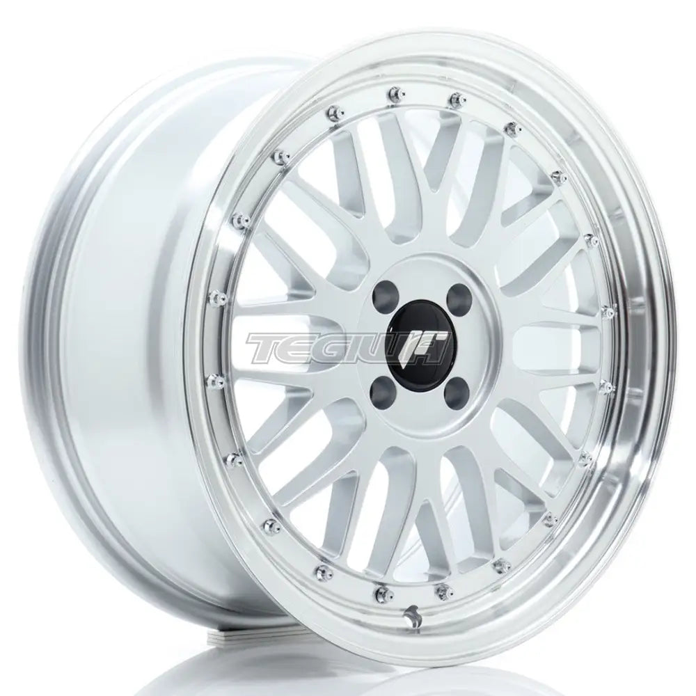 Japan Racing JR23 Alloy Wheel 17x8 ET35 4x100 Hyper Silver With Machined Lip