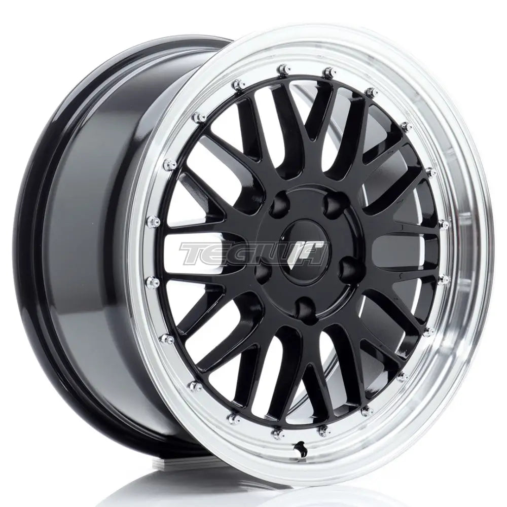 Japan Racing JR23 Alloy Wheel 17x8 ET35 5x100 Gloss Black With Machined Lip