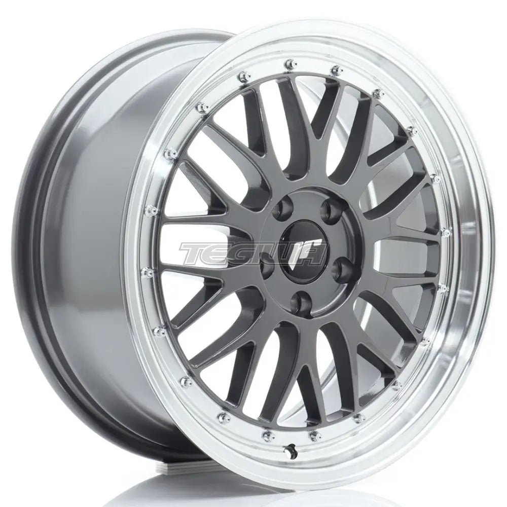 Japan Racing JR23 Alloy Wheel 18x8 ET40 5x112 Hyper Gray With Machined Lip