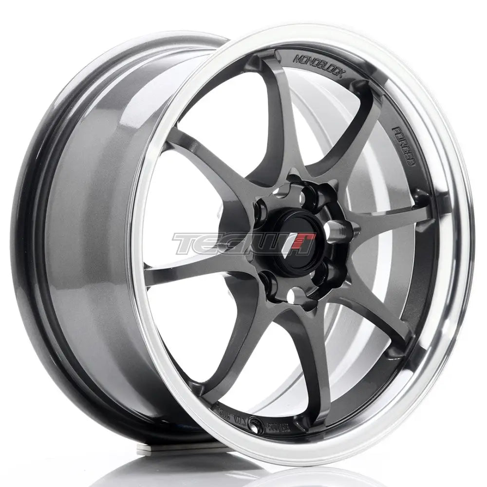 Japan Racing JR5 Alloy Wheel 15x7 ET35 4x100 Gun Metal With Machined Lip