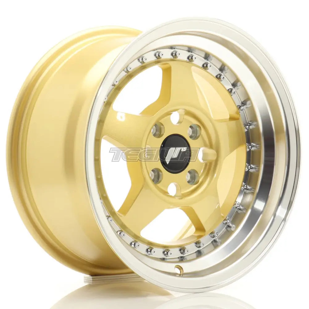 Japan Racing JR6 Alloy Wheel 15x8 ET25 4x100 Gold With Machined Lip
