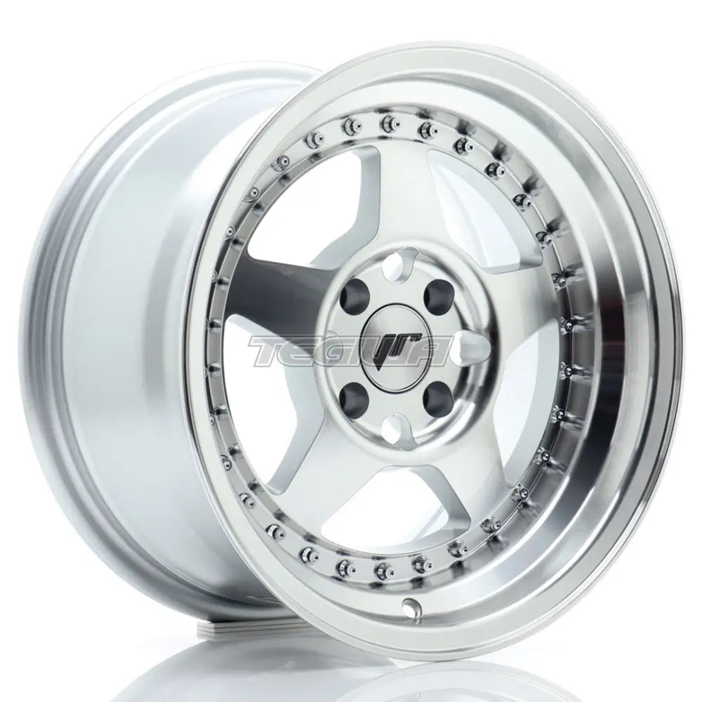 Japan Racing JR6 Alloy Wheel 15x8 ET25 4x100 Silver Machined Face