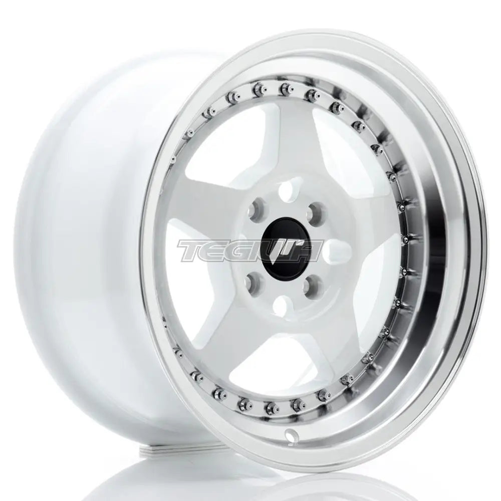 Japan Racing JR6 Alloy Wheel 15x8 ET25 4x100 White With Machined Lip