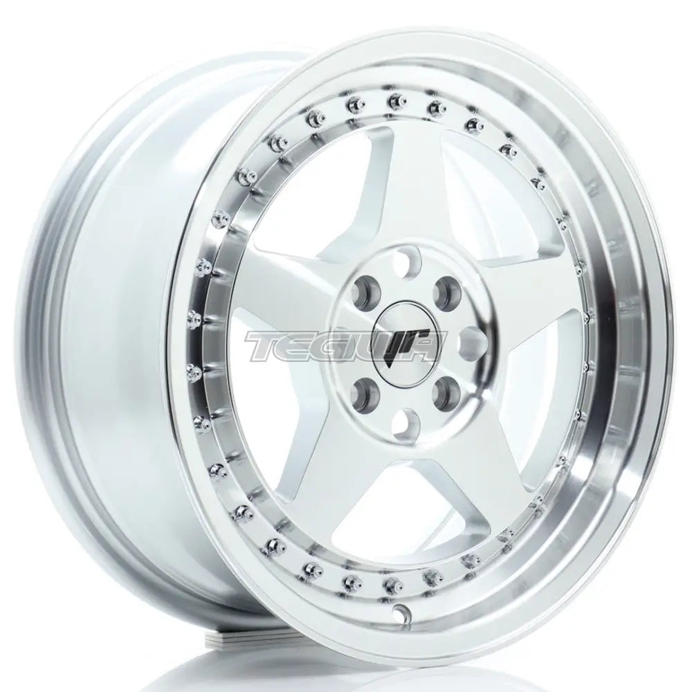 Japan Racing JR6 Alloy Wheel 16x7 ET35 4x100 Silver Machined Face