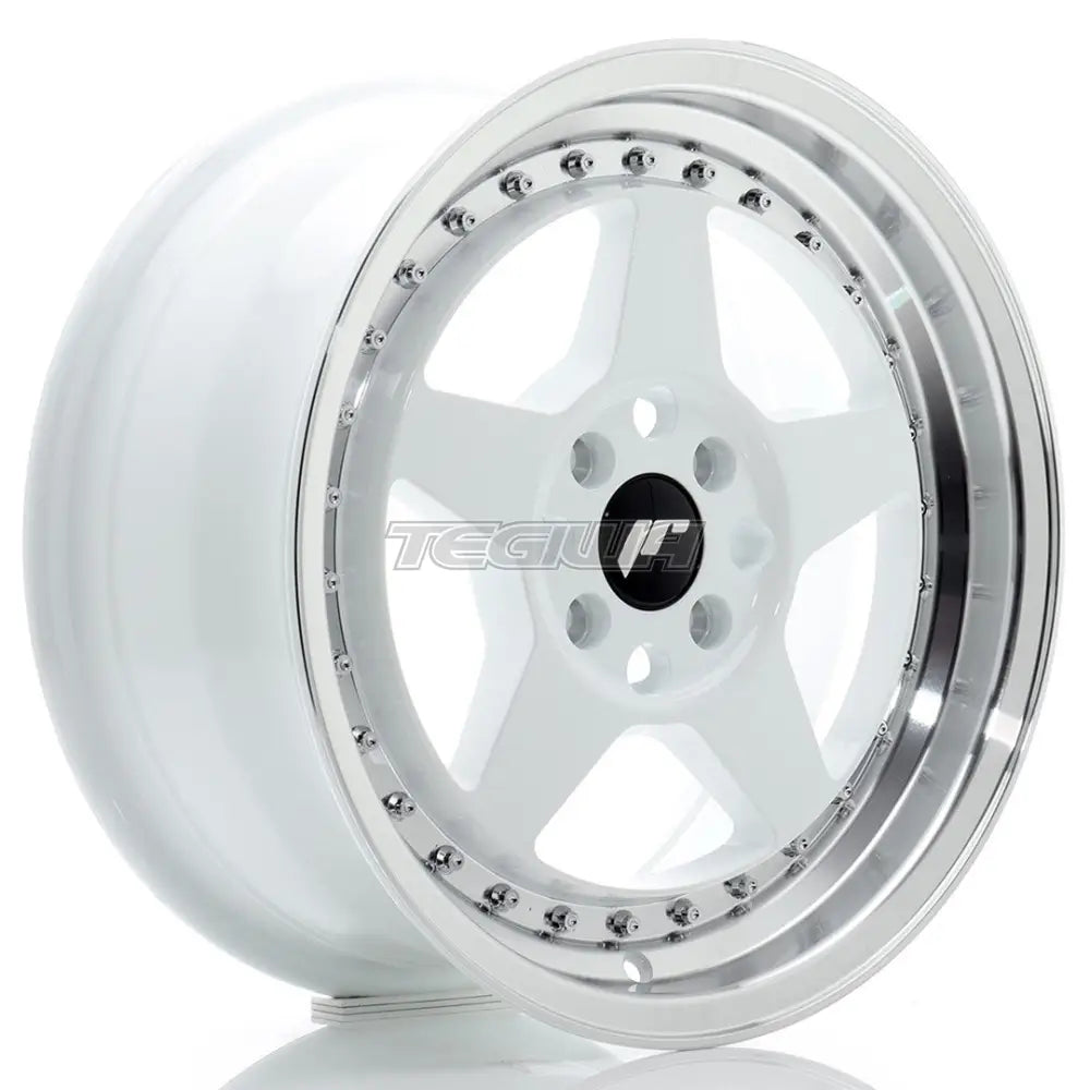 Japan Racing JR6 Alloy Wheel 16x7 ET35 4x100 White With Machined Lip