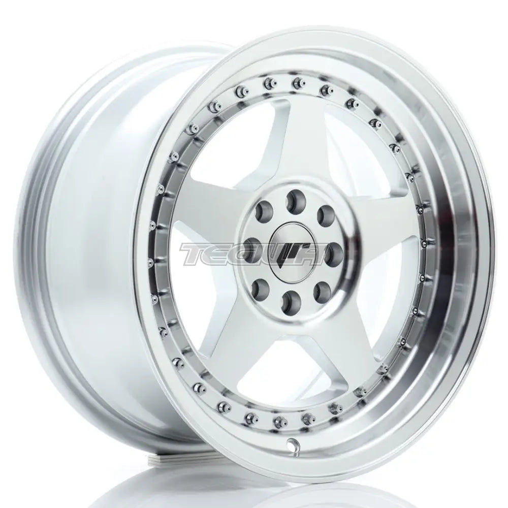 Japan Racing JR6 Alloy Wheel 16x8 ET25 4x100/108 Silver Machined Face