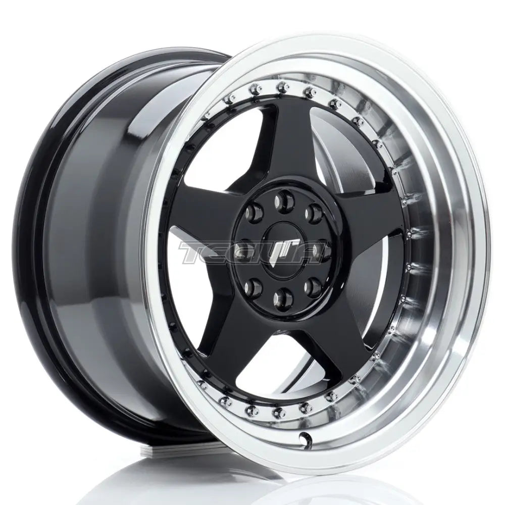 Japan Racing JR6 Alloy Wheel 16x9 ET20 4x100/108 Gloss Black With Machined Lip
