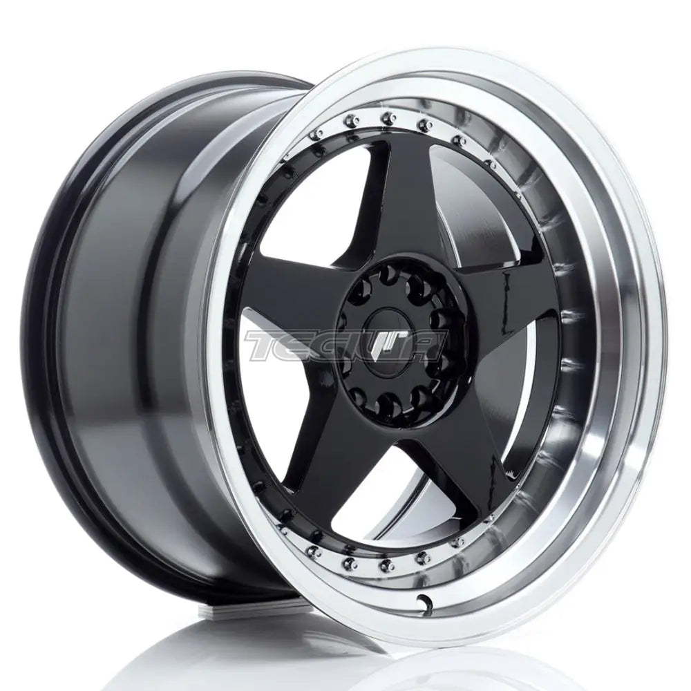 Japan Racing JR6 Alloy Wheel 18x10.5 ET25 5x114.3/120 Gloss Black With Machined Lip