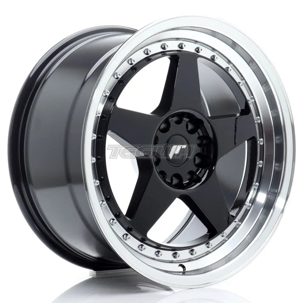 Japan Racing JR6 Alloy Wheel 18x9.5 ET22 5x114.3/120 Gloss Black With Machined Lip