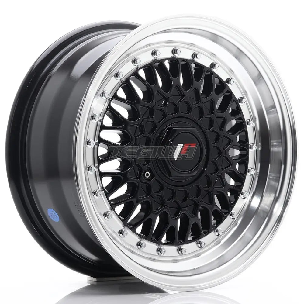 Japan Racing JR9 Alloy Wheel 15x7 ET20 4x100/108 Gloss Black With Machined Lip