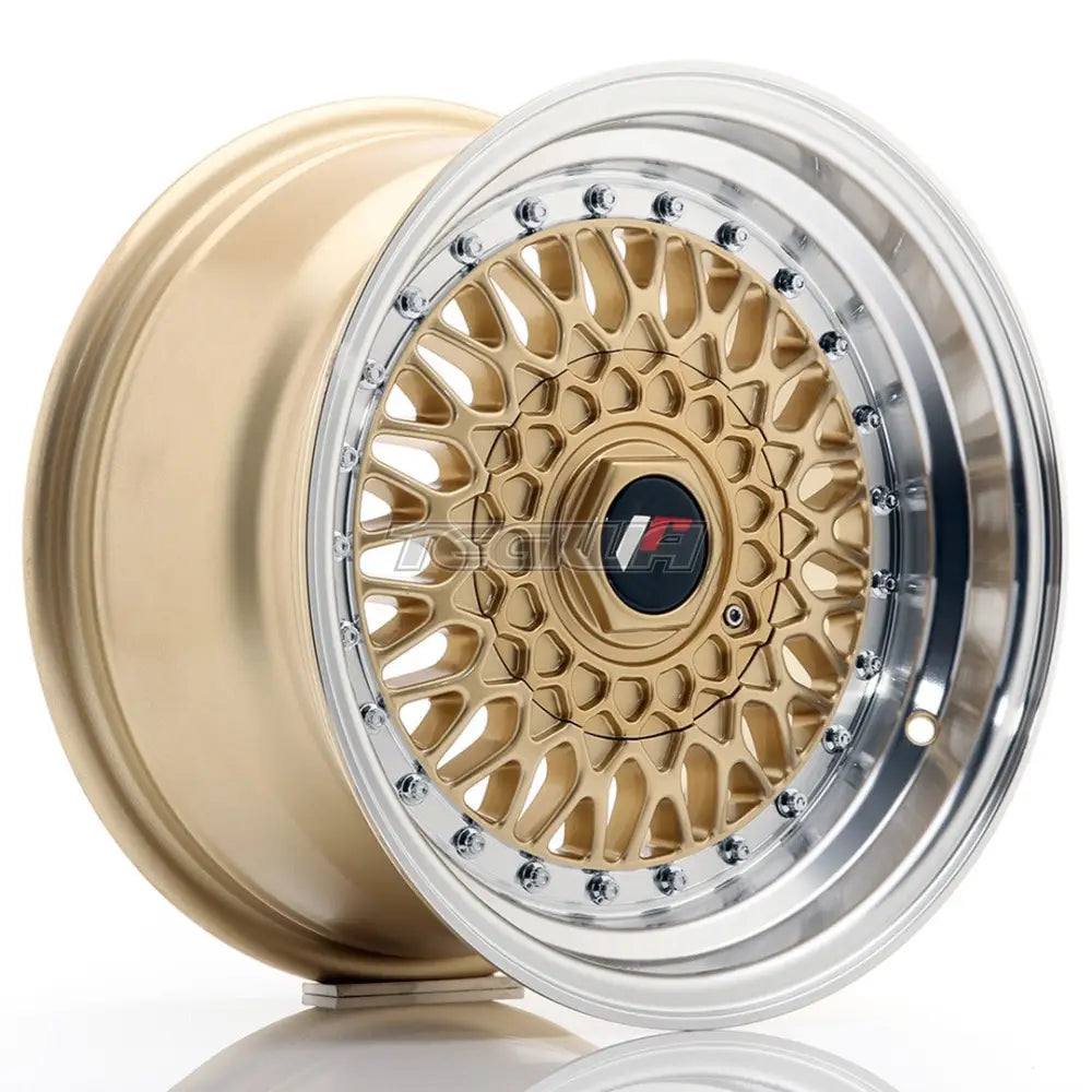 Japan Racing JR9 Alloy Wheel 15x8 ET15 4x100/114 Gold With Machined Lip