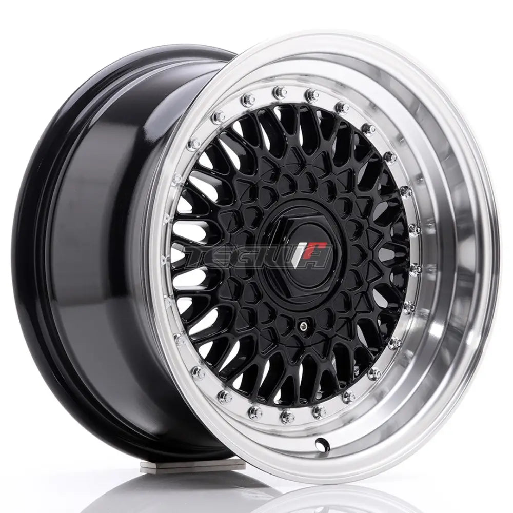 Japan Racing JR9 Alloy Wheel 15x8 ET20 4x100/108 Gloss Black With Machined Lip