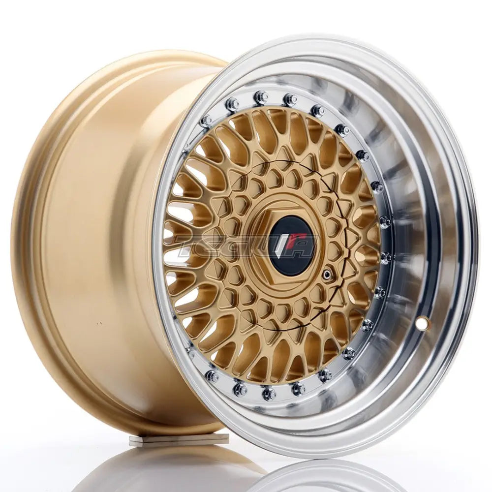 Japan Racing JR9 Alloy Wheel 15x9 ET10 4x100/108 Gold With Machined Lip