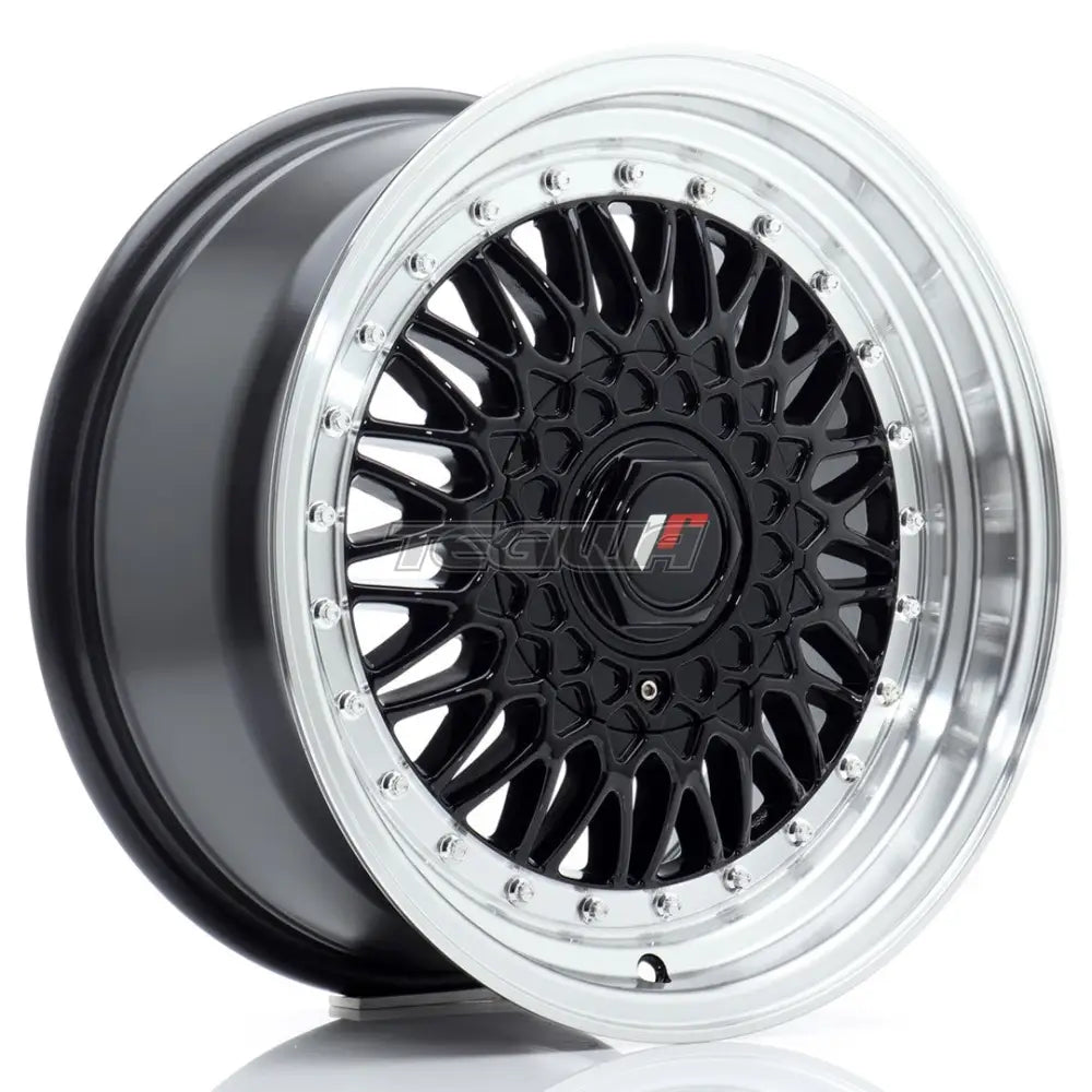 Japan Racing JR9 Alloy Wheel 16x7.5 ET25 4x100/108 Gloss Black With Machined Lip