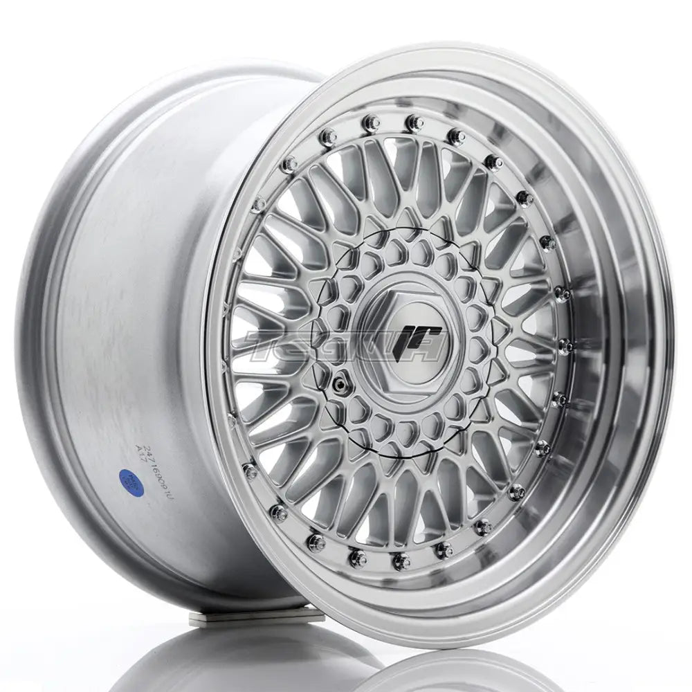 Japan Racing JR9 Alloy Wheel 16x9 ET20 4x100/108 Silver With Machined Lip and Silver Rivets