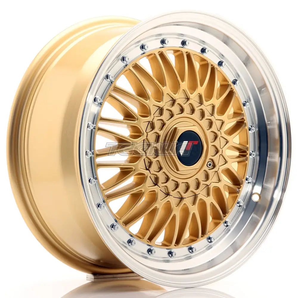 Japan Racing JR9 Alloy Wheel 17x7.5 ET20 4x100/108 Gold With Machined Lip