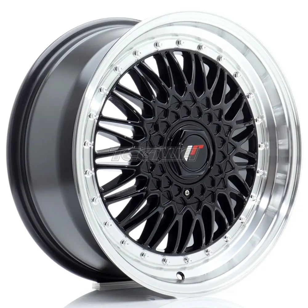 Japan Racing JR9 Alloy Wheel 17x7.5 ET35 4x100/108 Gloss Black With Machined Lip