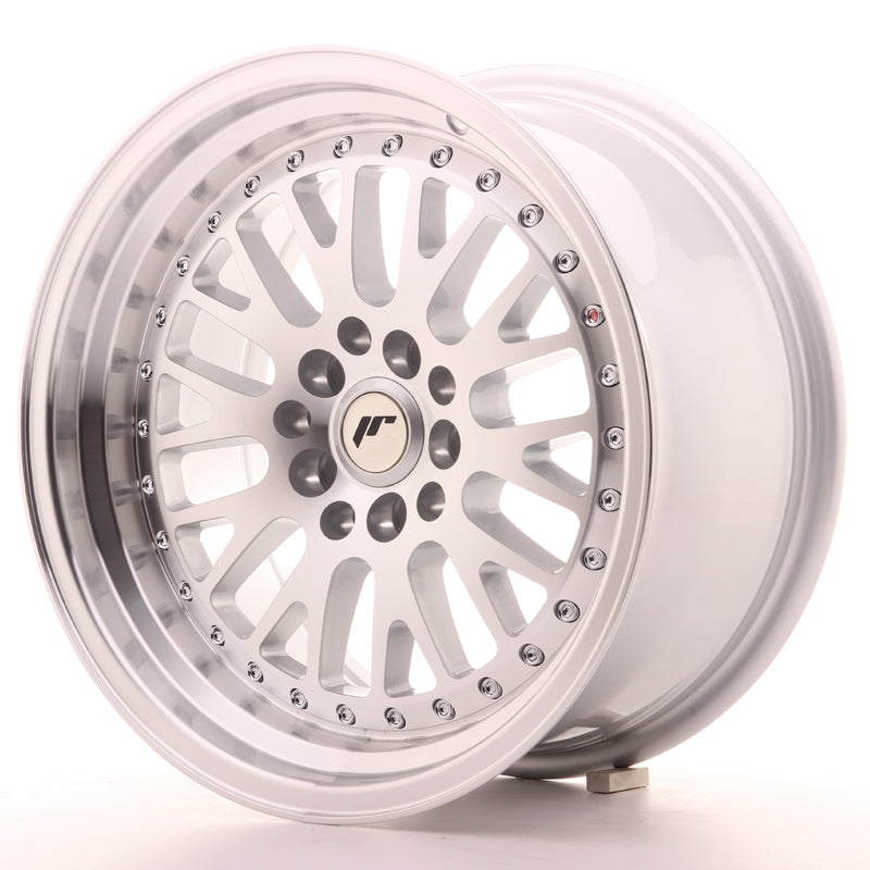 Japan Racing JR10 Alloy Wheel 16x8 ET20 4x100 4x108 Silver Machined Lip 67.1mm CB - CLEARANCE