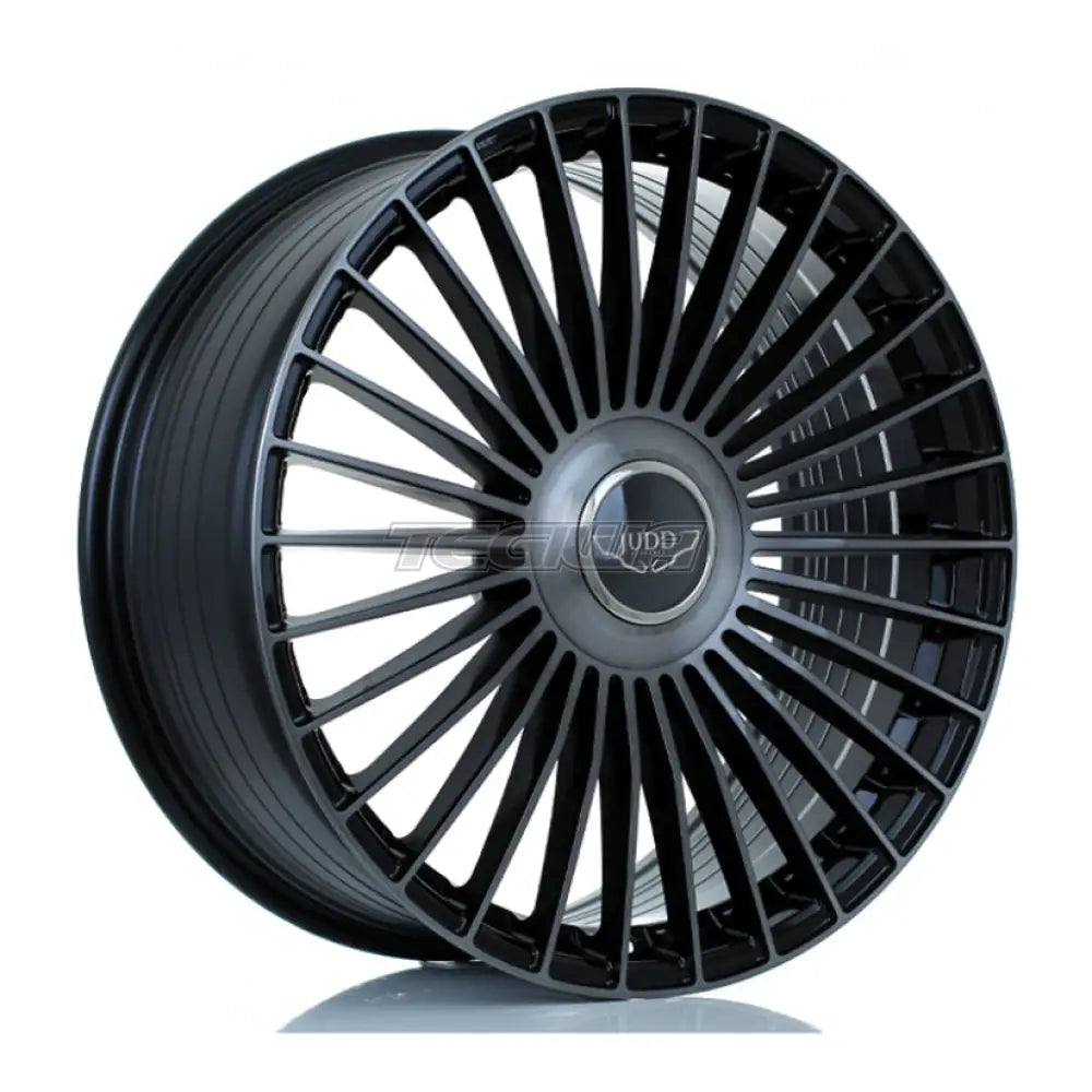 JUDD JSF9 Alloy Wheel 21x9 ET15 TO 50 5x120.65 Gloss Black Titanium Brushed 72.6mm CB