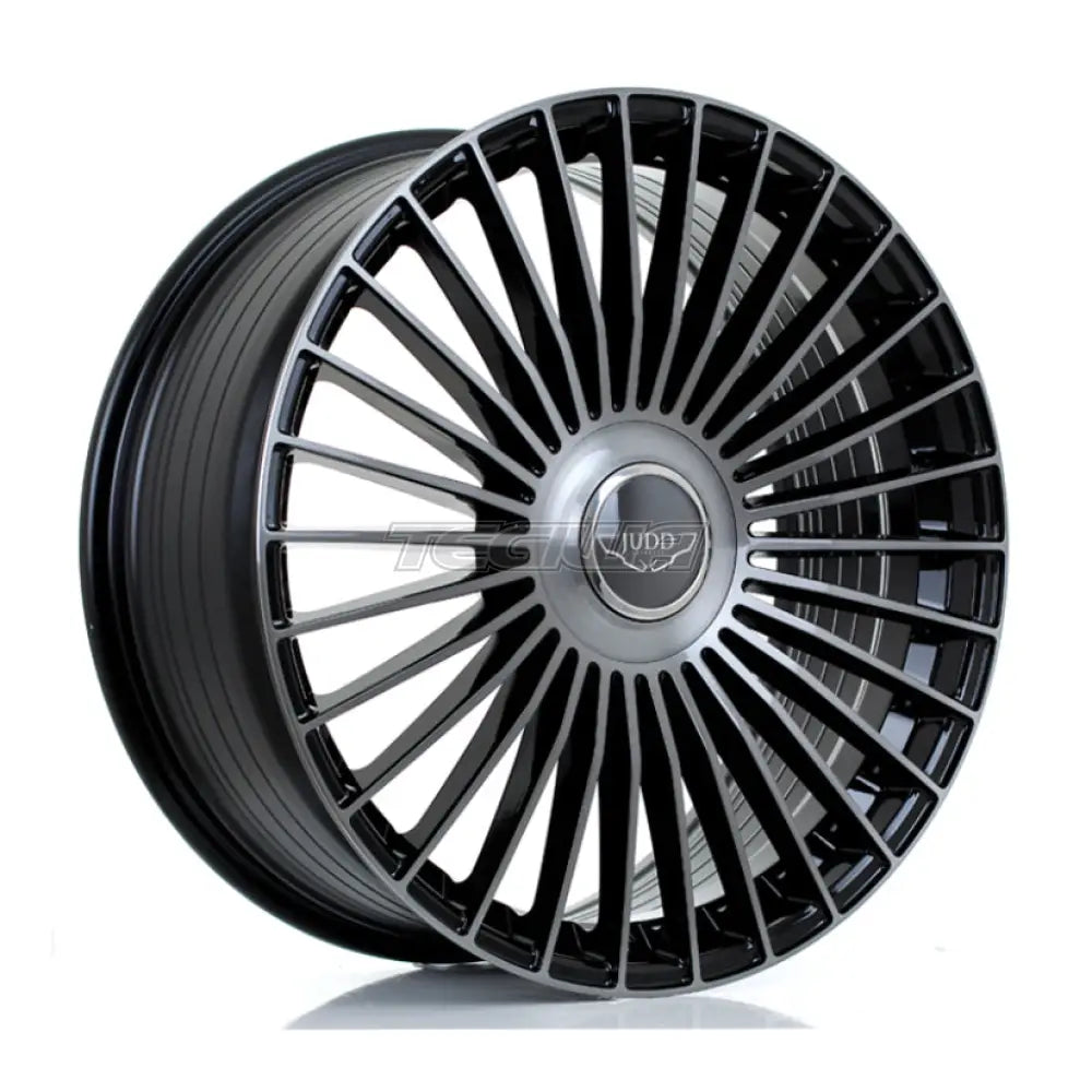 JUDD JSF9 Alloy Wheel 22x9 ET15 TO 45 5x118 Gloss Black Titanium Brushed 74.1mm CB