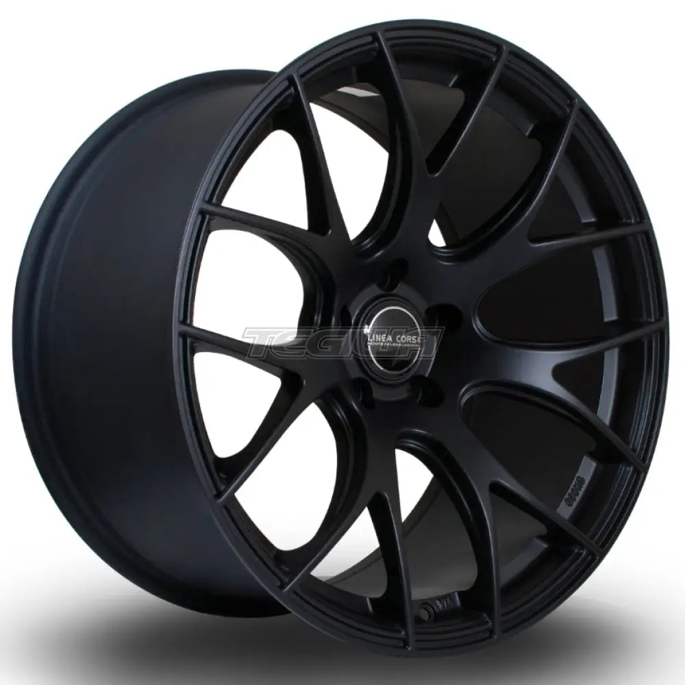 Linea Corse LC818 Alloy Wheel 19x10 ET25 5x112 Flat Black 73mm CB
