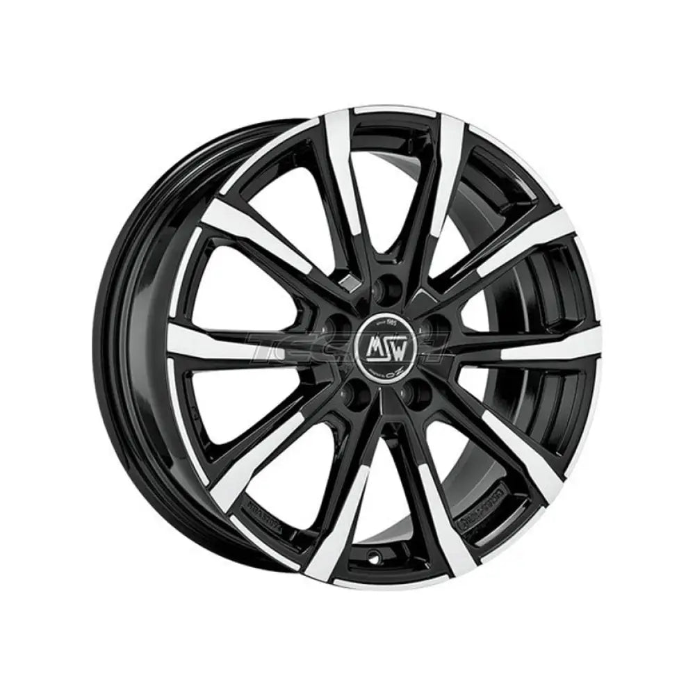 MSW All Season 79 Alloy Wheel 16x6.5 ET45 5x100 Gloss Black Full Polished 54.1mm CB