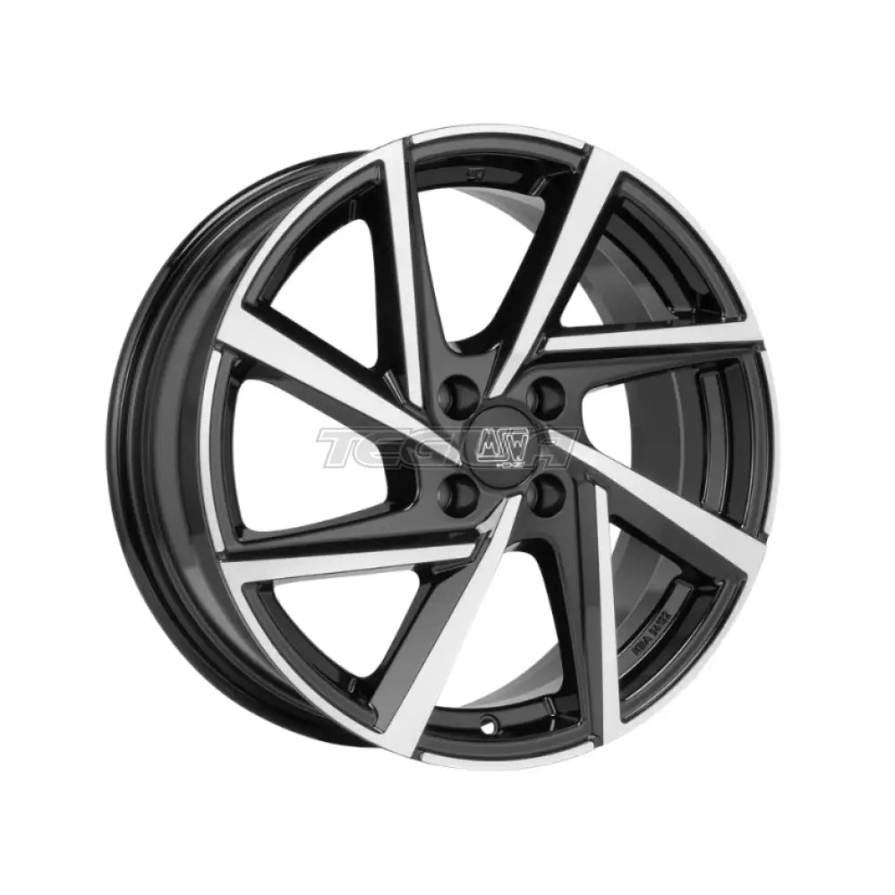 MSW All Season 80-4 Alloy Wheel 17x7 ET37 4x108 Gloss Black Full Polished 63.4mm CB