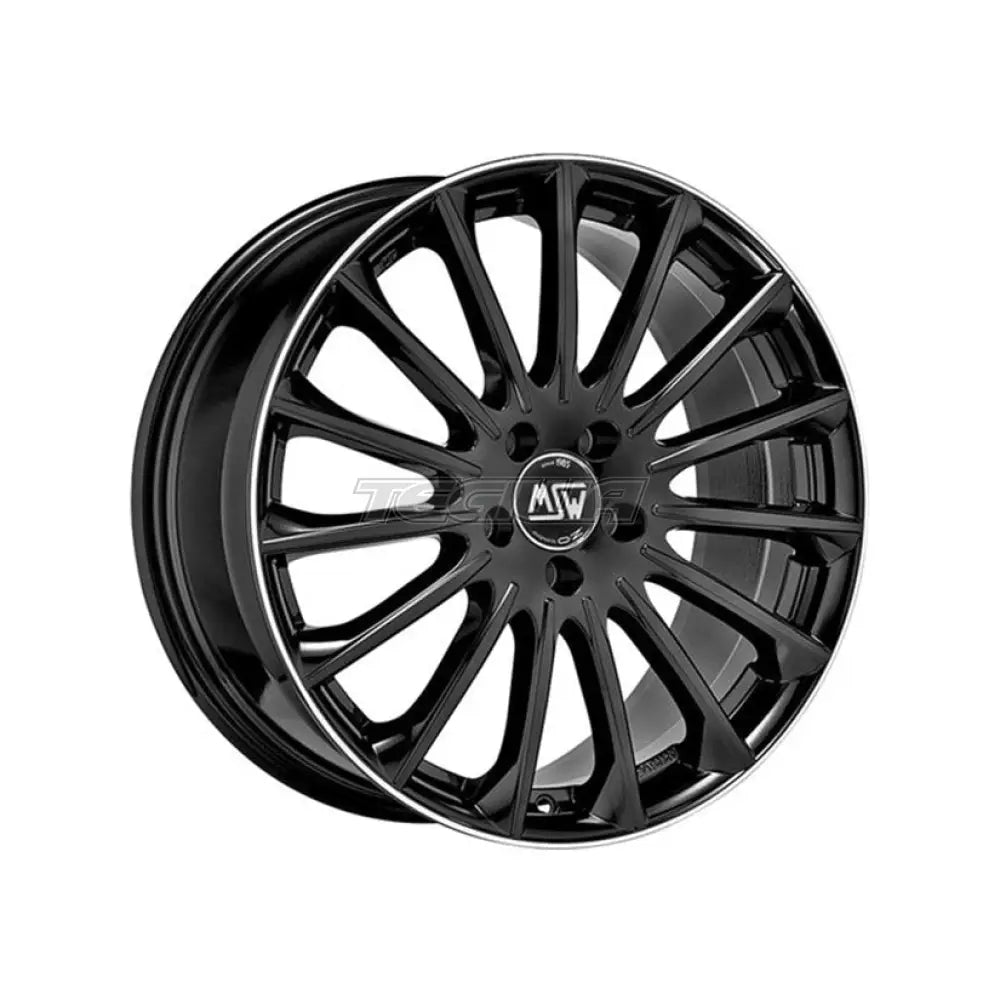 MSW Avantgarde 30 Alloy Wheel 18x7.5 ET40 5x112 Gloss Black Diamond Lip 73mm CB