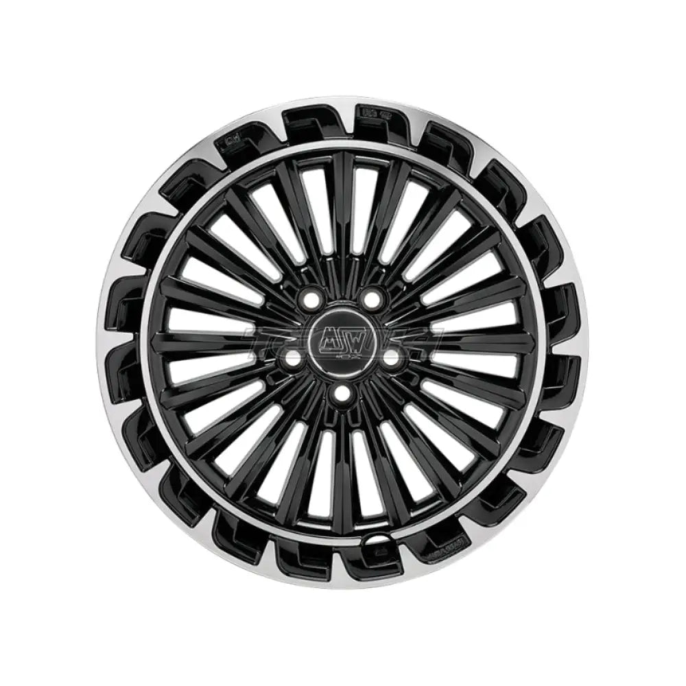 MSW Avantgarde 32 Alloy Wheel 19x7.5 ET49 5x112 Gloss Black Diamond Lip 73mm CB
