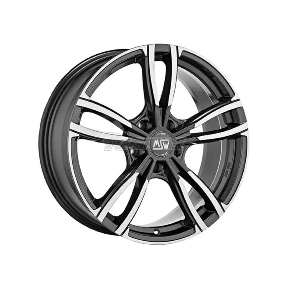 MSW Avantgarde 73 Alloy Wheel 18x8 ET42 5x112 Gloss Dark Grey Full Polished 73mm CB