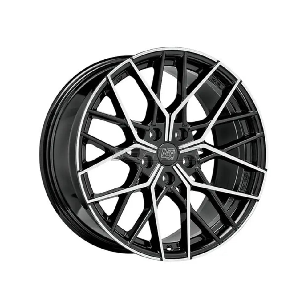 MSW Avantgarde 74 Alloy Wheel 19x8 ET35 5x112 Gloss Black Full Polished 73mm CB