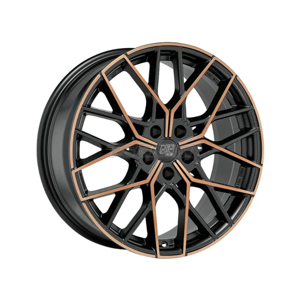 MSW Avantgarde 74 Alloy Wheel 20x8.5 ET40 5x112 Matt Black Copper Fp 73mm CB