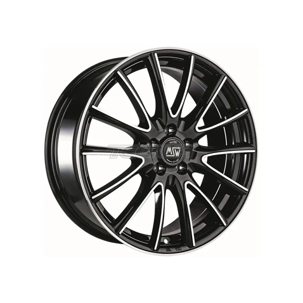 MSW Avantgarde 86 Alloy Wheel 15x6 ET42 4x108 Gloss Black Full Polished 63.4mm CB
