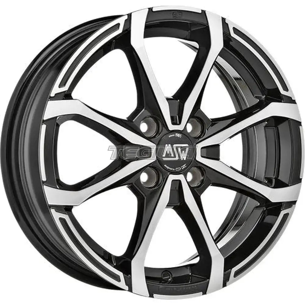 MSW Avantgarde X4 Alloy Wheel 15x5 ET38 4x100 Gloss Black Full Polished 60.1mm CB