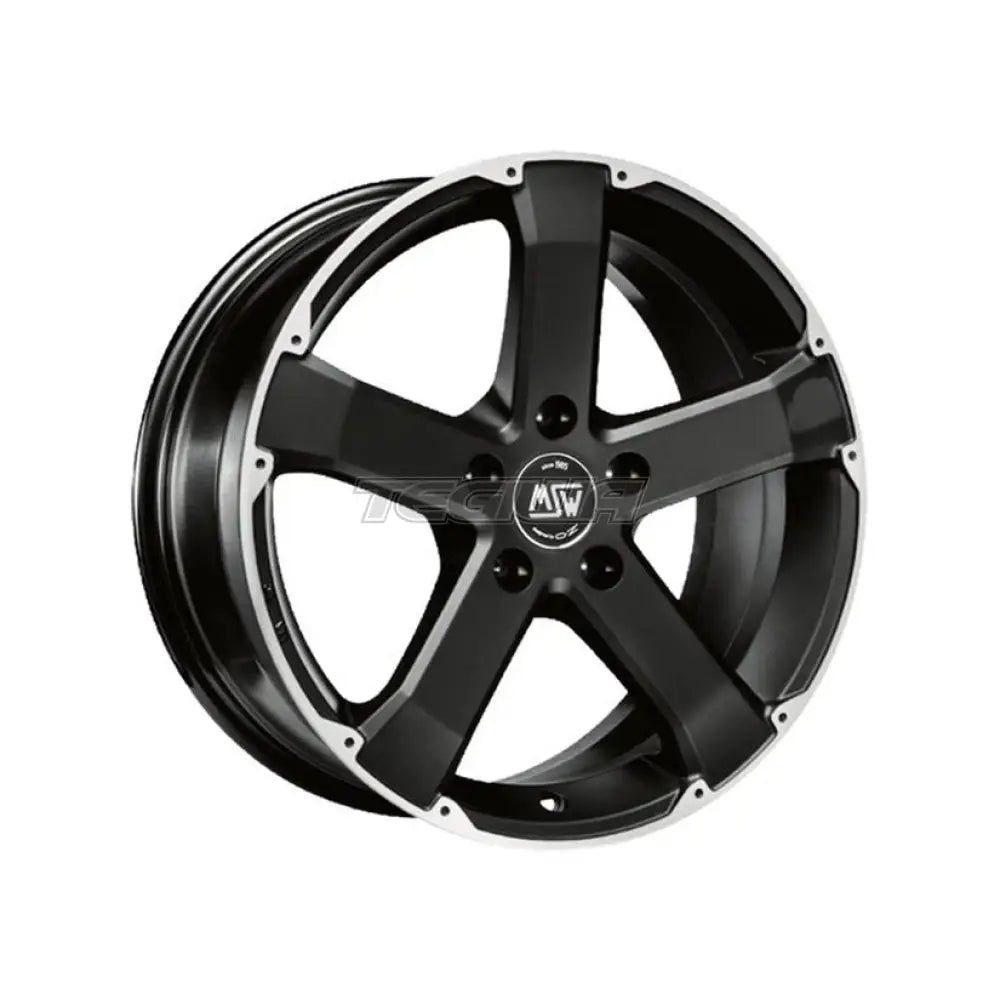 MSW Off-Road & Van 45 Alloy Wheel 17x8 ET42 5x115 Matt Black Full Polished 70.2mm CB